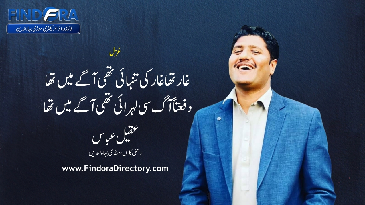 غار تھا غار کی تنہائی تھی آگے میں تھا |  غزل | عقیل عباس