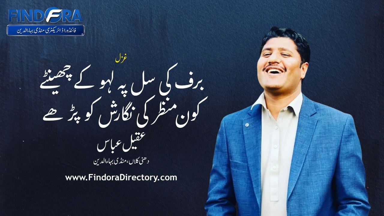 اک بار جی میں آگئیں وہ وادیاں بہت | غزل | عقیل عباس