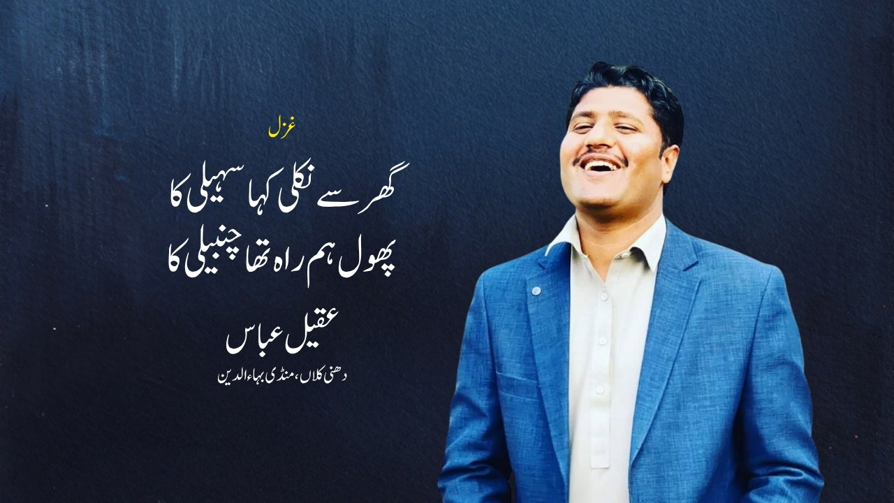 گھر سے نکلی کہا سہیلی کا | غزل | عقیل عباس