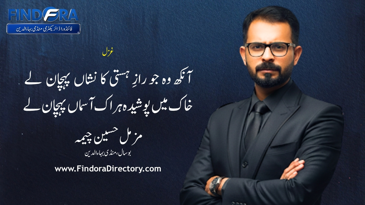 آنکھ وہ جو رازِ ہستی کا نشاں پہچان لے | غزل | مزمل حسین چیمہ